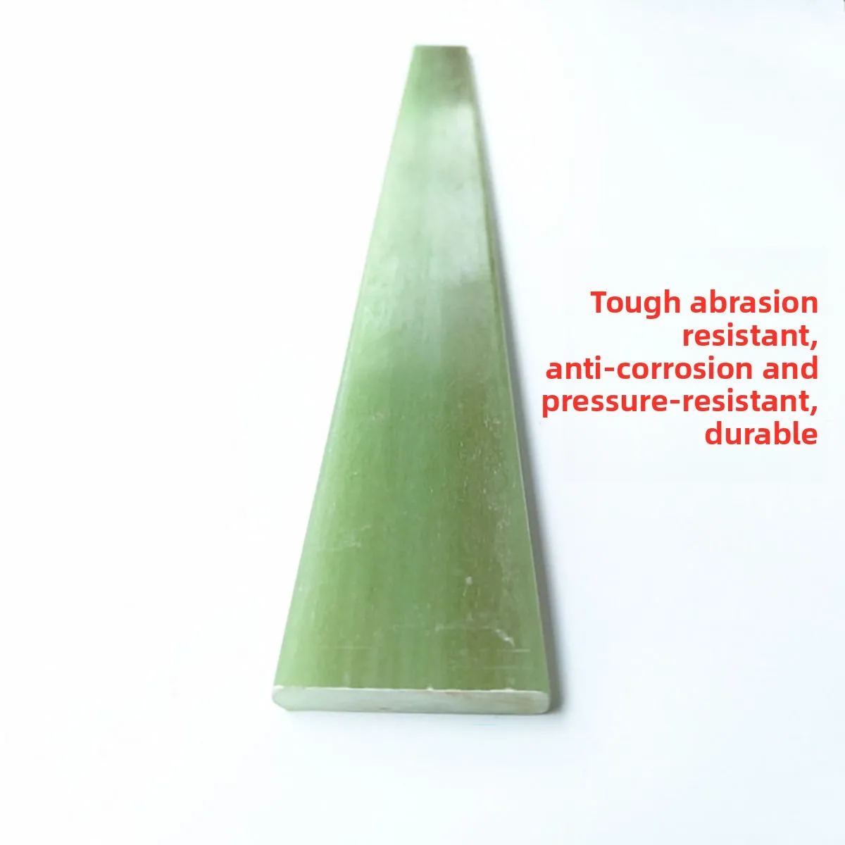 Green Epoxy FRP Pultruded Flat Strip, Solid Insulating Spacer Bar, High Strength Heat‑Resistant Fiberglass Profile Custom Cut