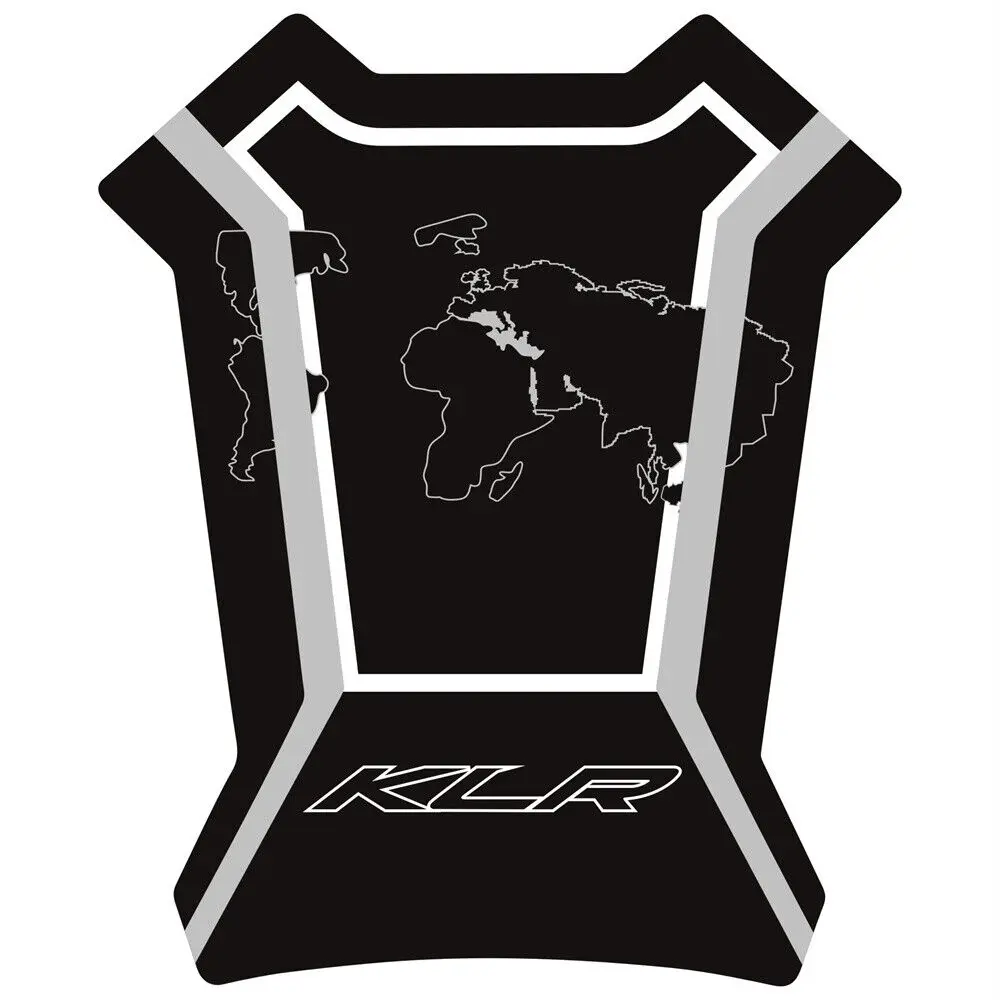 For KAWASAKI KLR650 KLR 650 2021 2022 2023 Motorcycle 3D Gel Front Fuel Tank Gasket Sticker