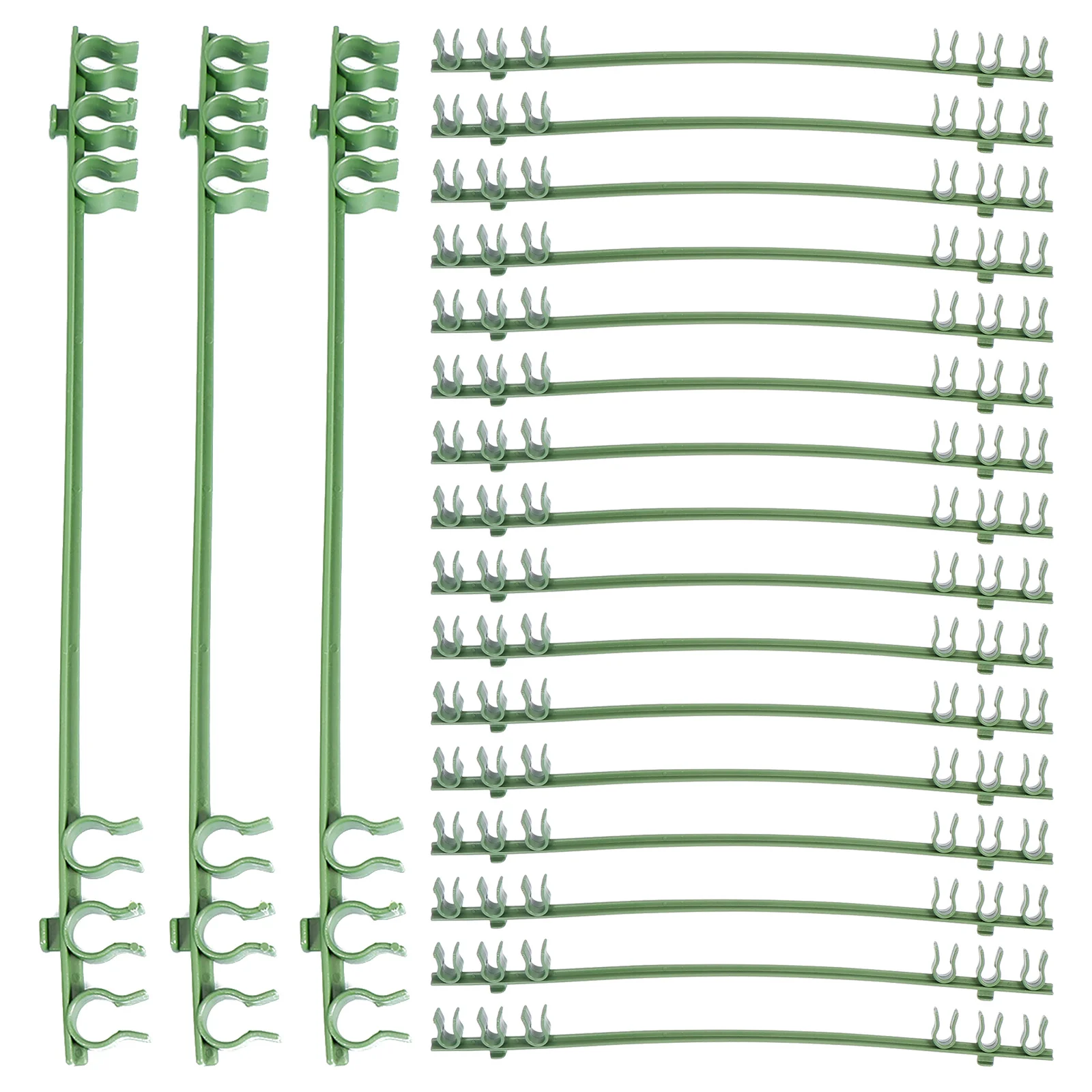 

50Pcs Plastic Climbing Vine Support Buckle Adjustable Tomato Cucumber Plant Trellis Clips Garden Vegetable Clip Outdoor Indoor