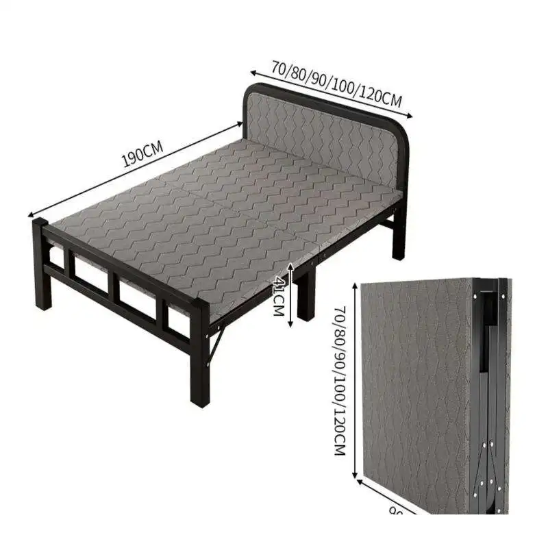 #Modern Vintage Design Durable Foldable Iron Rollaway Bed Frame for Indoor/Outdoor Use in Hotel