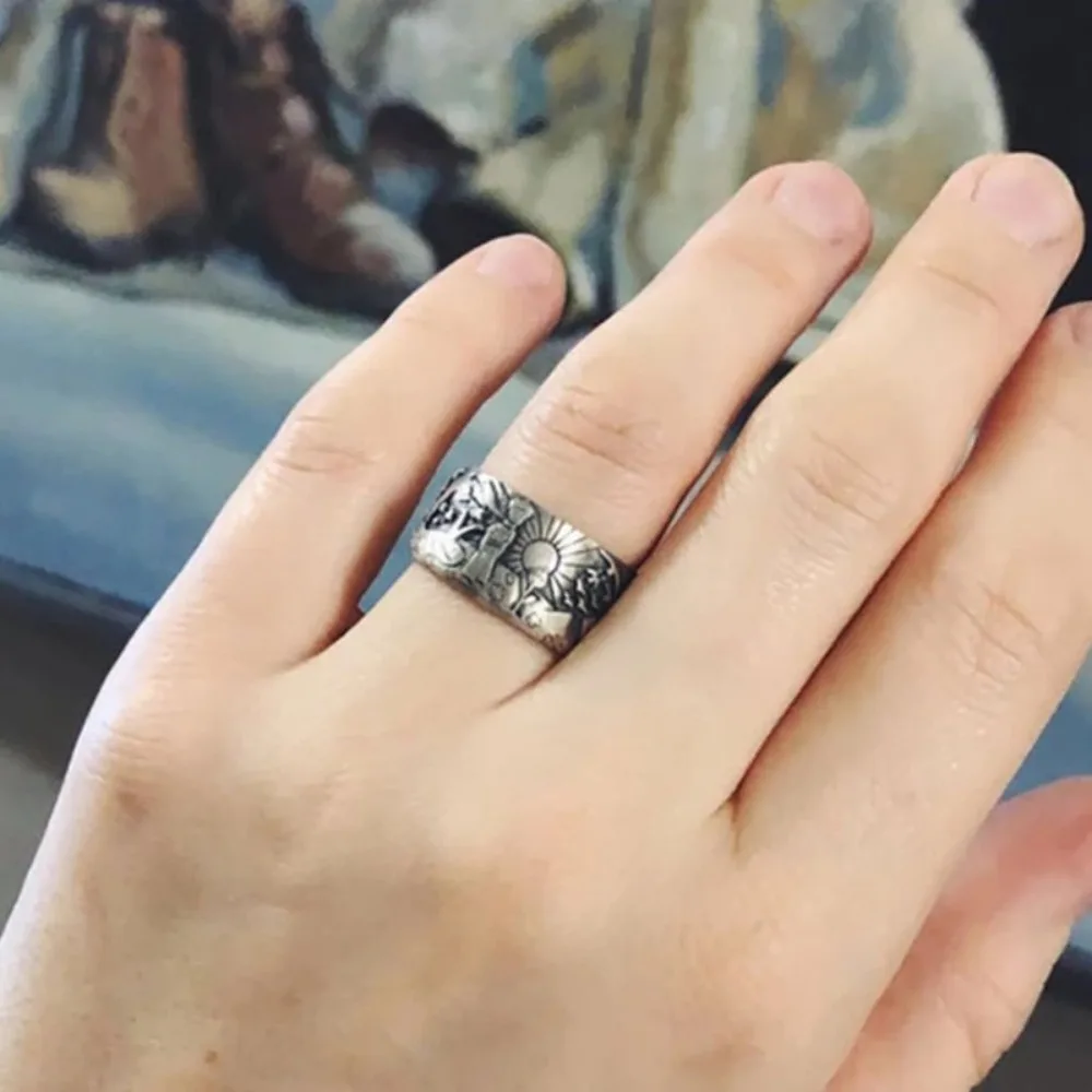 Retro Fashion New Simple Couple Rings Men\'s and Women\'s Rings Party Gifts Men\'s Fashion Niche Trend Fairy Tale Ring Accessories