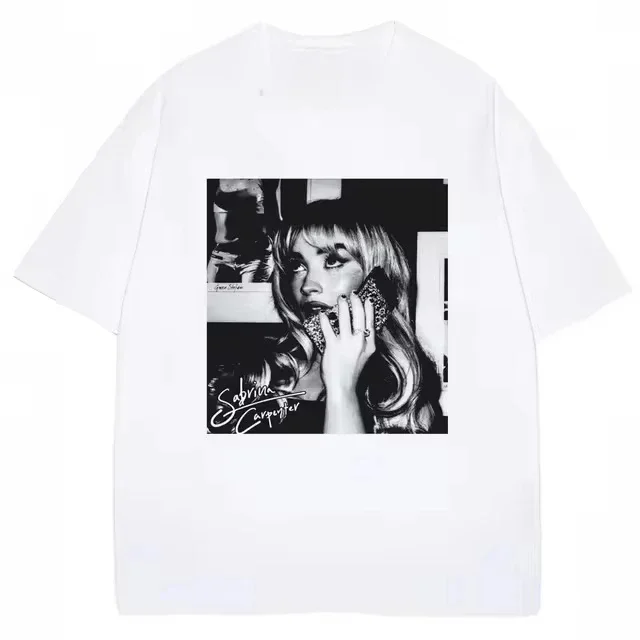 

Vintage Sabrina Carpenter T-shirt Sweet Tour Fashion Hip Hop Oversized T Shirt Men Women Y2k T Shirts Fans Gift Women's clothing