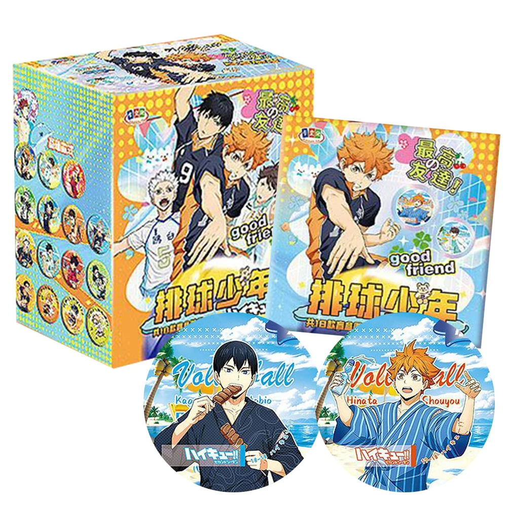 Haikyu!! 58mm Badges Highly Popular Sports Friendship Youth Anime Character Personality Charm Close-up Round Brooch Accessory