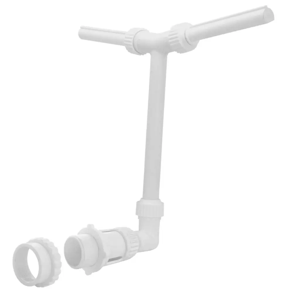 

PVC Pool Fountain Sprayer Double-jet Waterfall Adjustable Swimming Pool Fountain Relaxation Cooling Spray Head