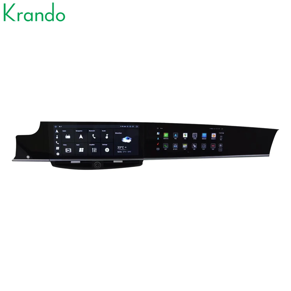 Krando 12,3-дюймовый двойной экран Android Auto NBT Система для Porsche Panamera 2012-2016 Модернизированный экран головного устройства