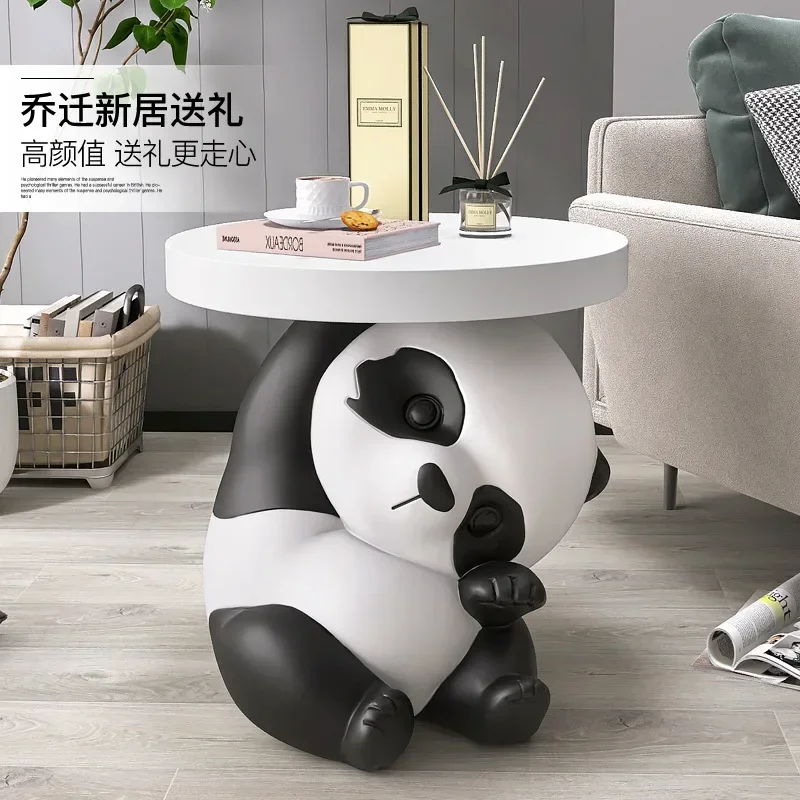 

Large Panda Living Room Floor Decoration Home Accessories Sofa Bedside Table Tray Housewarming Gift Statues for Decoration