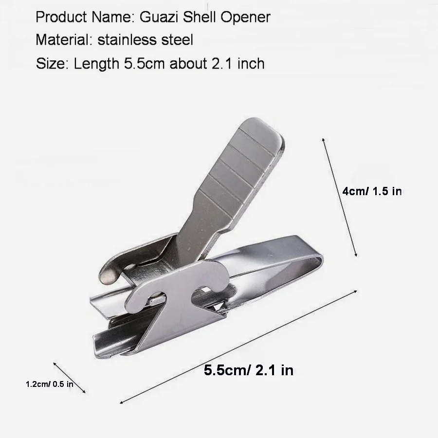 Stainless Steel Sunflower Seed Peeler for Cracking Sunflower Seeds, Watermelon Seeds, Pine Nuts, and Melon Seeds