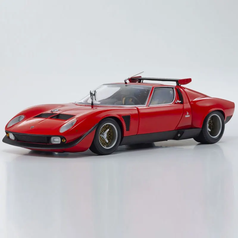 Kyosho Die-cast 1:18 Scale Lamborghini Miura Svr Supercar Simulation Alloy Model Fans Collection Home Decoration Metal Ornaments