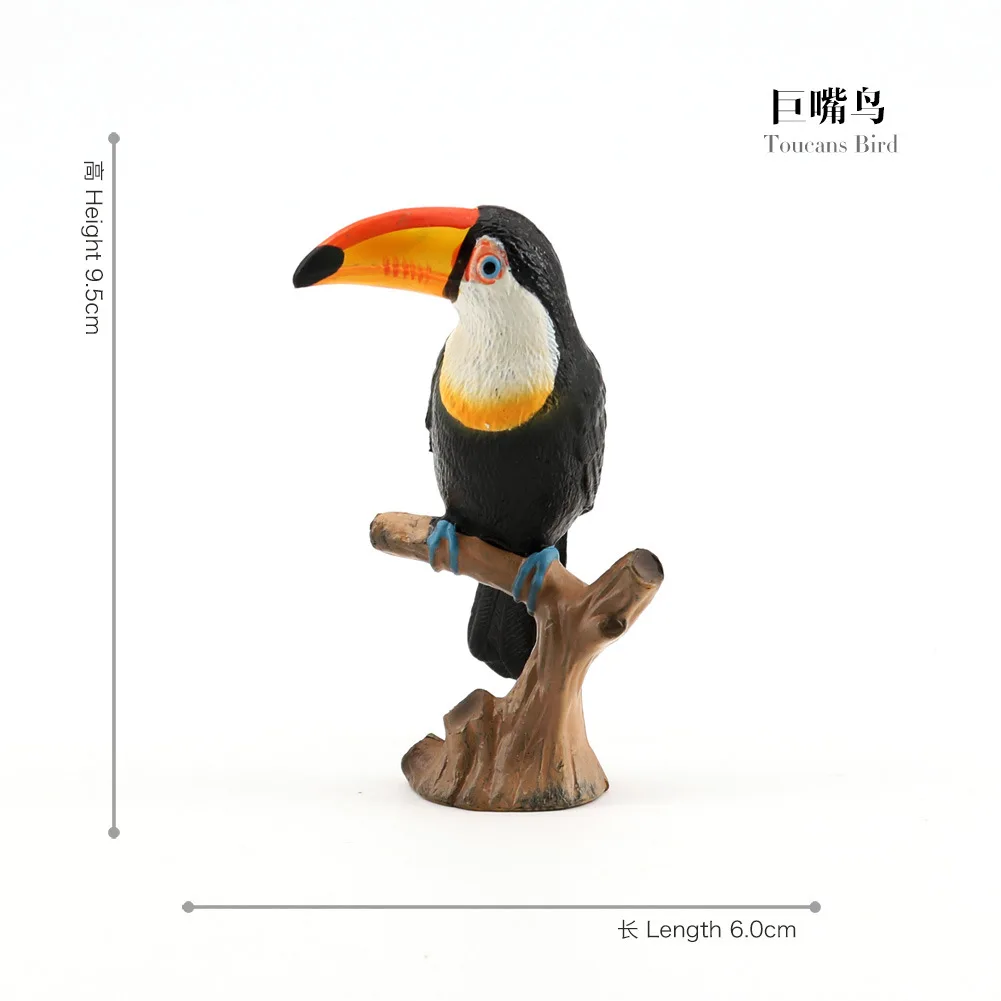 محاكاة مزرعة المزرعة دمية مزارع المزارع توكان نماذج للحيوانات مجموعة لعبة هدية للأطفال #4