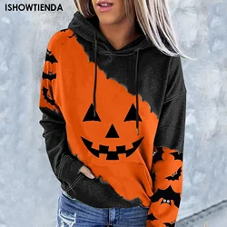 Women S Pullover Hoodie Sweatshirts Women's Sweatshirts For Womens Halloween Pumpkin Printing Hoodies Fall Fashion Long Sleeve