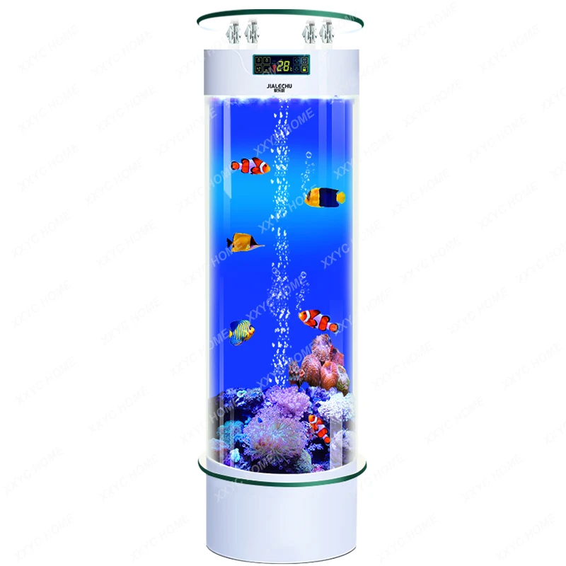 

Cylindrical Small Acrylic Home Floor Ecological Change Water Vertical Intelligence