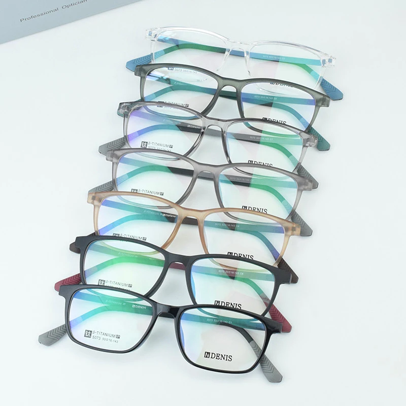 

TAG Hezekiah TR90 Glasses Frame Men Ultra Light Square Fashion Eyeglasses T5073 Titanium Optical Prescription spectacle Women
