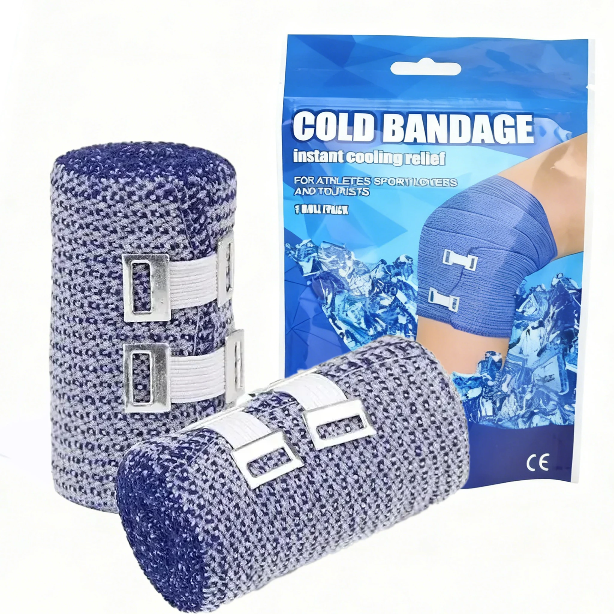 

Ice Bandage Self Adhesive Instant Cooling Ice Tape Muscle Recovery Cooling and Compression Tape for Athletes and Adults