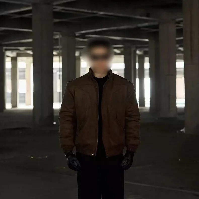 Thiened gamuza ancho hombro americano Sle Jaet invierno a prueba de viento cuello alto año limitación MPA abrigo juvenil con cremallera