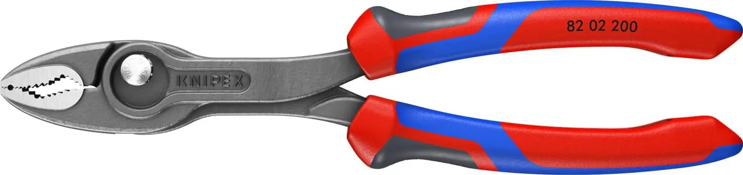 

8-Inch Dual-Grip Pliers with Comfort Handle for Screws and Materials