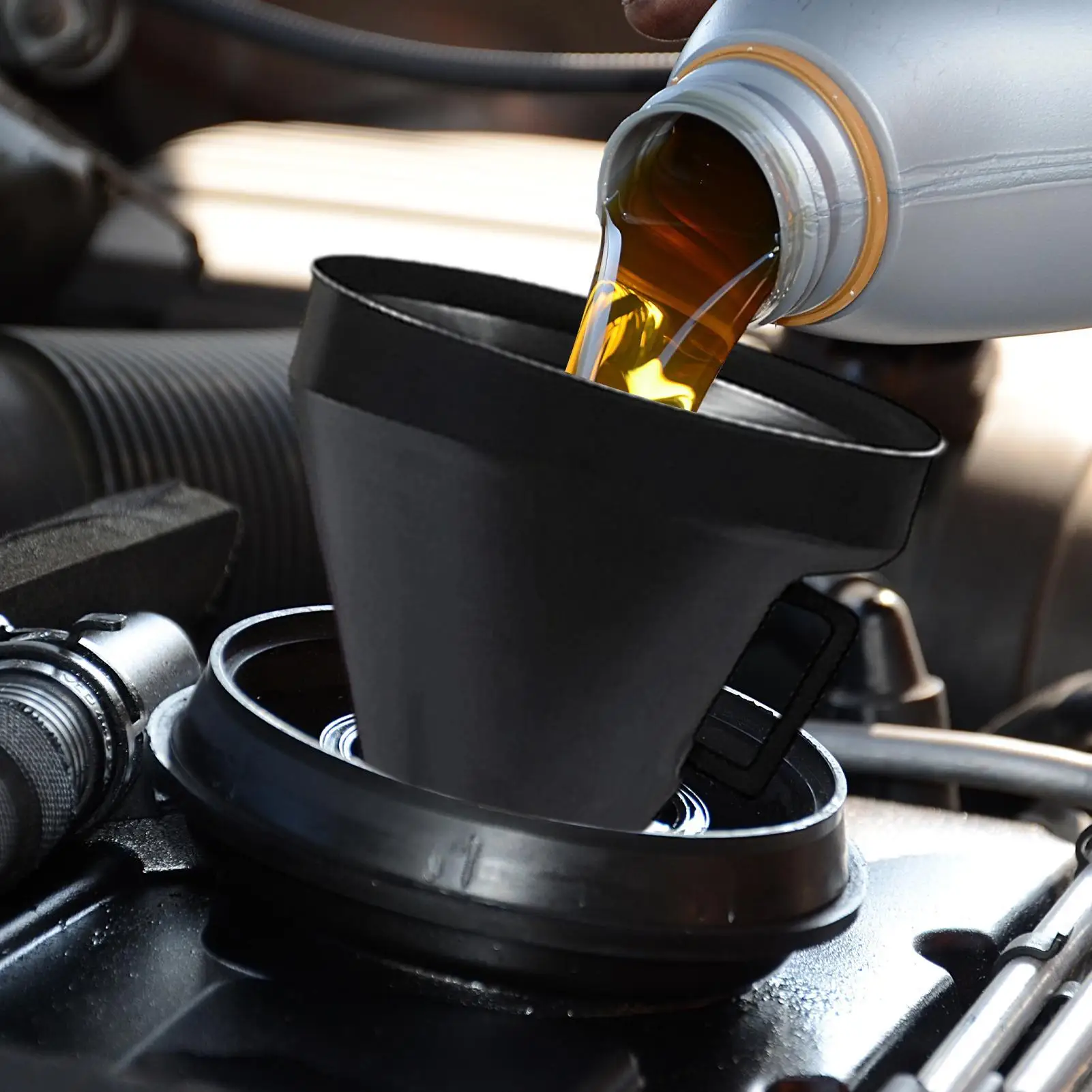 

Automotive Funnel Fluid Change Transmission Tool Flexible Long Funnel For Vehicle Truck RV Motorcycle Sedan Workshop Marine Home