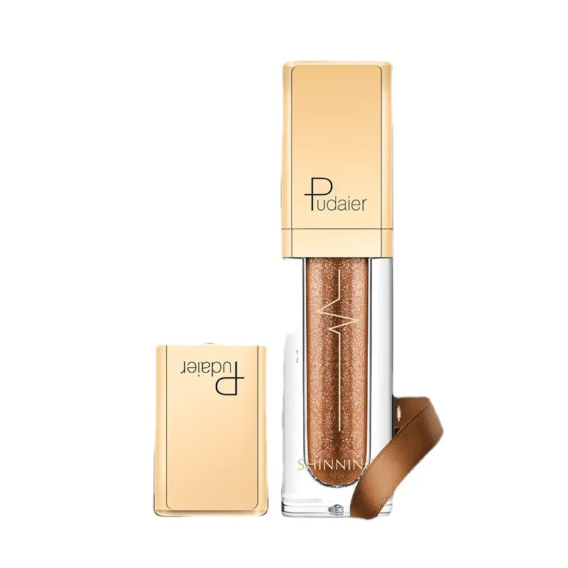 Roze vloeibare glitter oogschaduw metallic pigment oogmake-up paars goud metalic vrouwen schoonheid gel oogschaduw crème 18-kleuren make-up