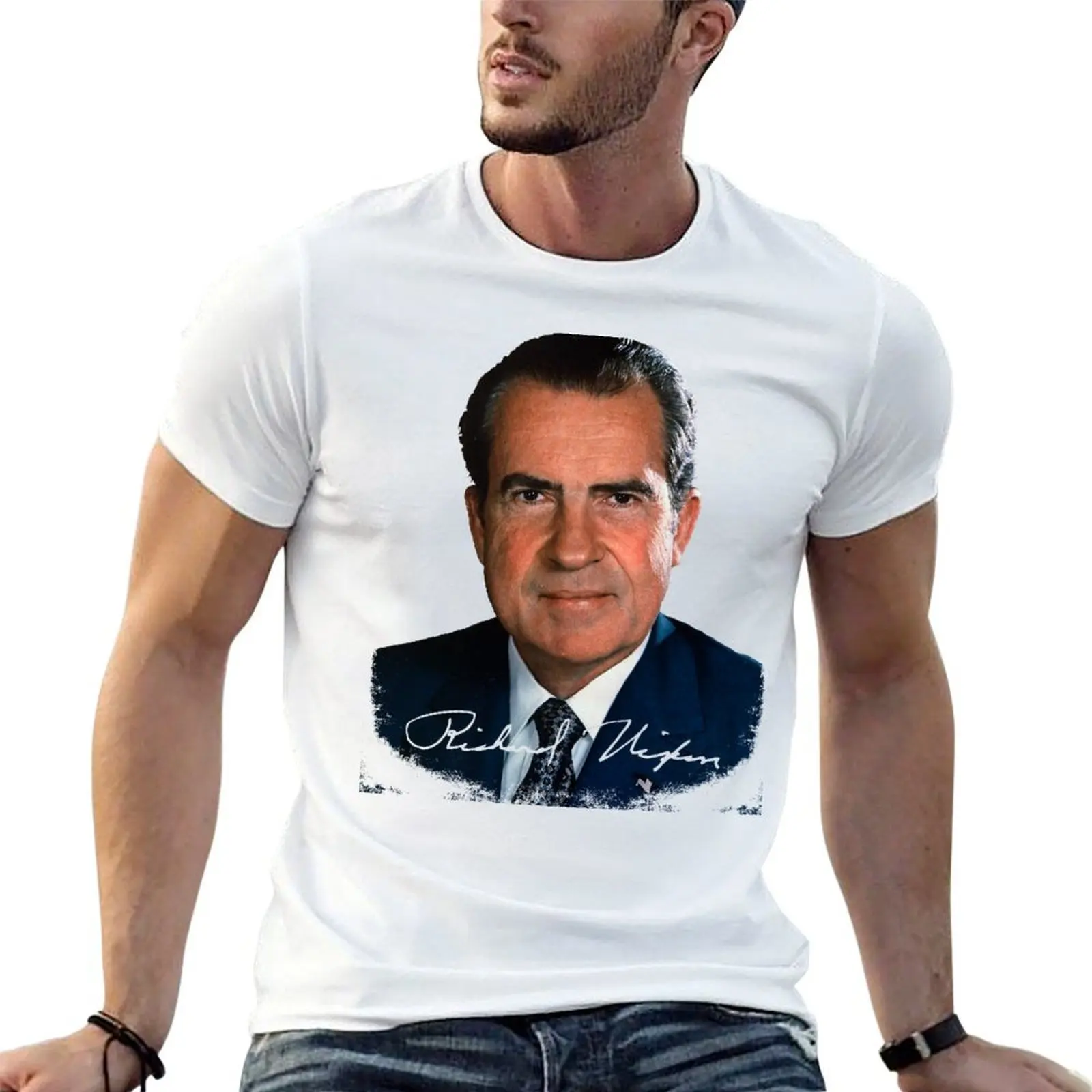 

Richard Nixon T-Shirt man t shirts graphic cotton t shirt pack T-Shirt