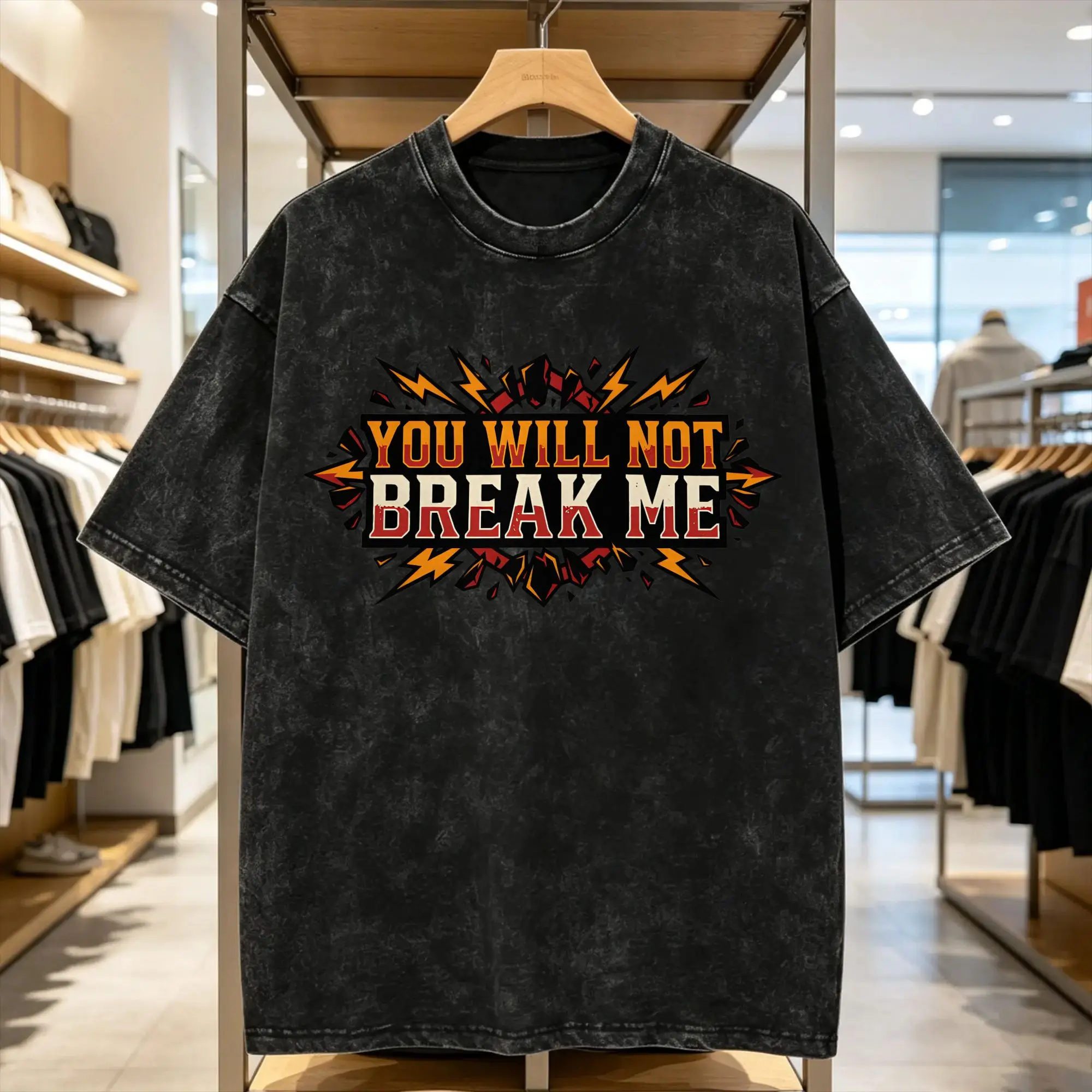 You Will Not Break Me T-Shirt Summer Dungeon Crawler Carl  Y2K Fun T Shirts Cotton Tee Shirt For Men Short Sleeve Print Top Tees