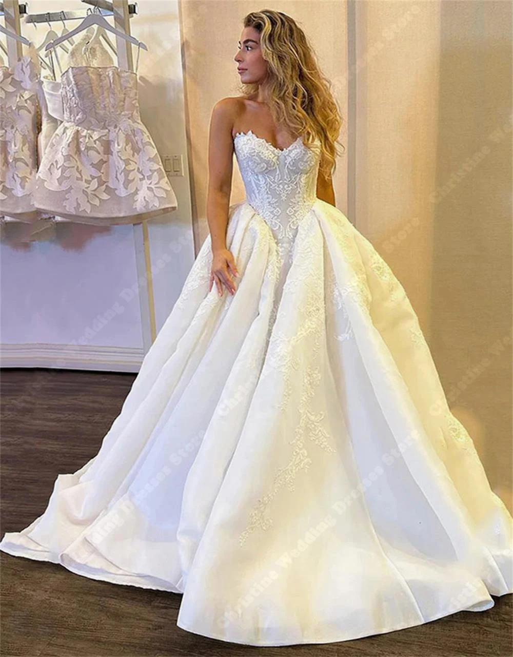 Sexy Sleeveless Bohemian Wedding Dresses For Women Newest Decals Bridal Gowns 2024 Elegant Mopping Length Lady Vestidos De Novia