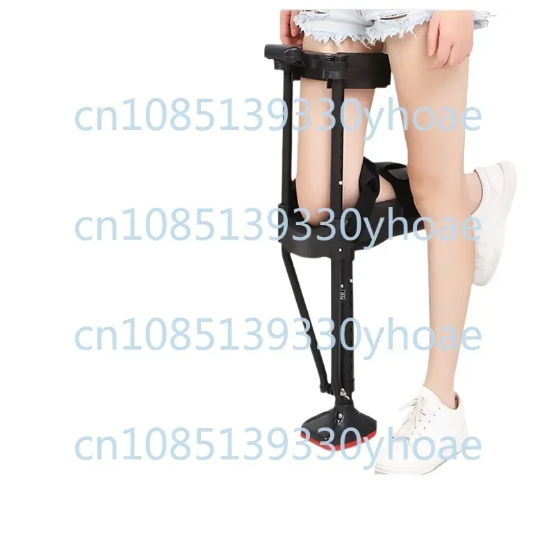 Ankle Joint Fracture Sprain Calf Ankle Injury Fall Injury Non-Slip Crutch Single Leg Telescopic Walking Aids