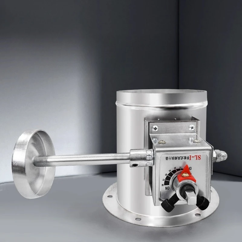 201/304 stainless steel turbine with single flange manual air valve, round silicone hand wheel type closed pipe valve