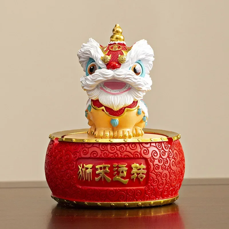 

Национальный прилив лев пепельница украшение дома гостиная офис настольный чайный столик украшение творческое искусство и поделки