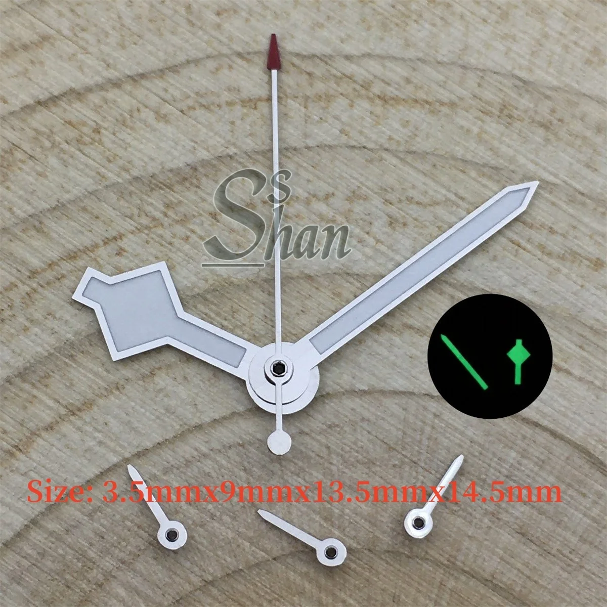 Watch Hands, Silver Gold Red Orange Green Rose Gold, Green Luminous, for VK63 VK64 Quartz Movement, Watch Repair Accessories