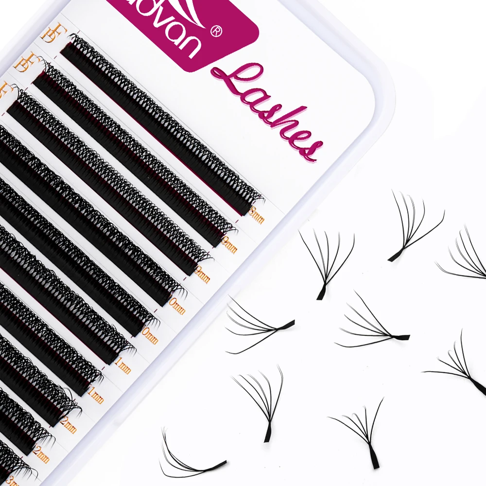 Fadvan 10D W Shape Lashes Extension Dense Double Layer 5D W Eyelashes Premade Fans False Lash