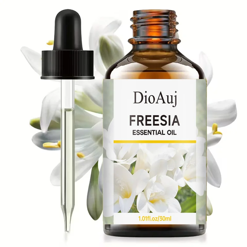 Aceite esencial de Freesia: fragancia floral duradera, hidrata y hidrata la piel, calma y relaja la mente y el cuerpo,