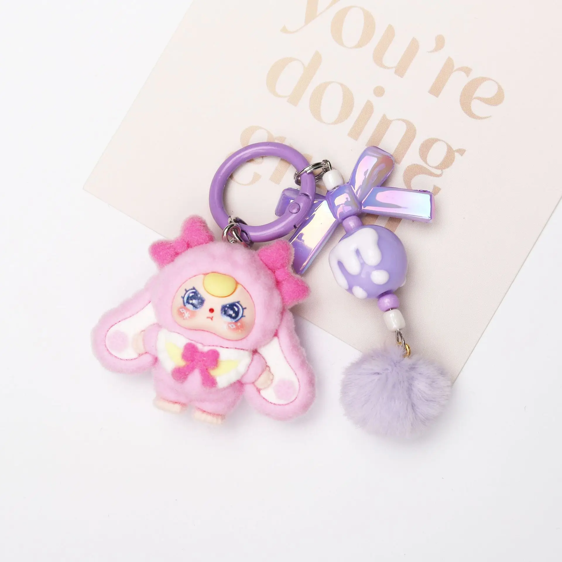 1 قطعة دمية لعب المد الشتوي سلسلة مفاتيح كرتونية زينة المد لعب قلادة صغيرة