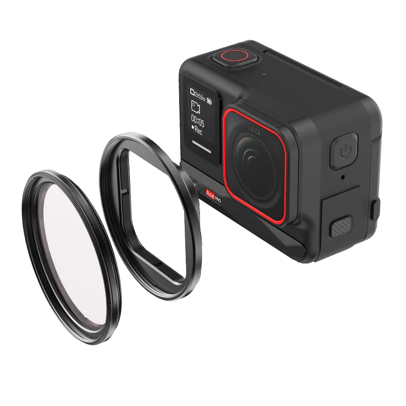 필터 거치대 보호 프레임 금속, Insta360 Ace Pro 카메라 액세서리