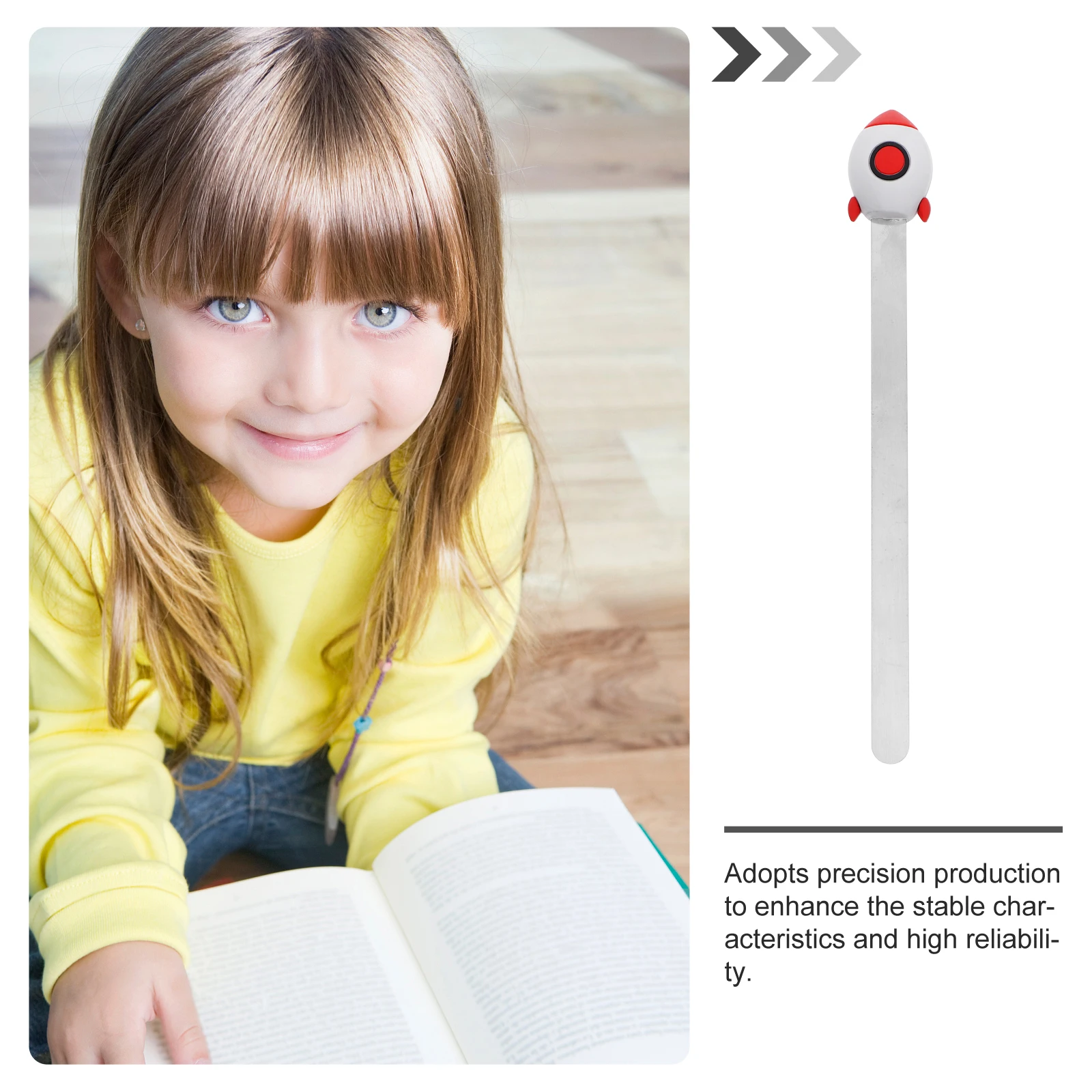 

2 Pcs Rocket Bookmark 3D Astronaut Metal Bookmarks Page Marker for Students Stationery Gift Space Theme Creative Unique