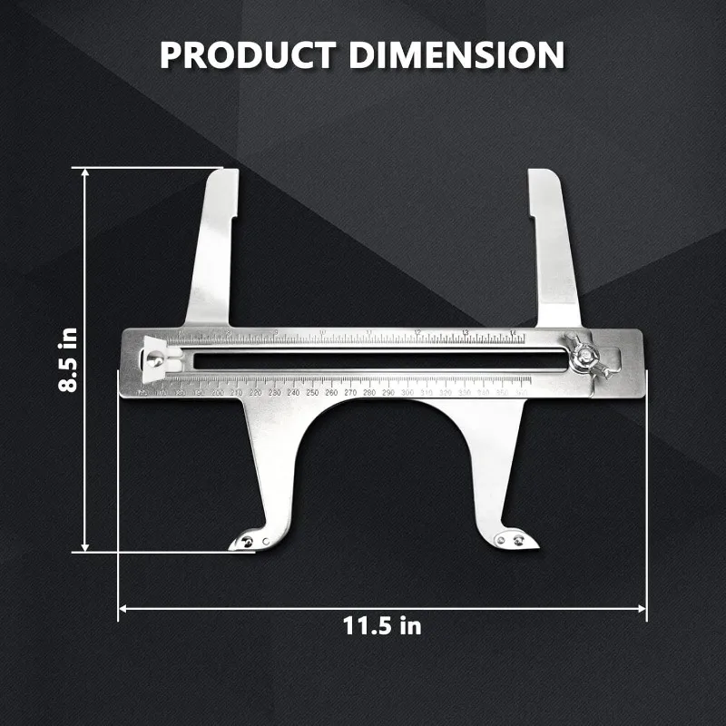 3377 Universal Brake Reset Gauge, Professional Brake Pad and Drum Installation Adjustment Measuring Tool