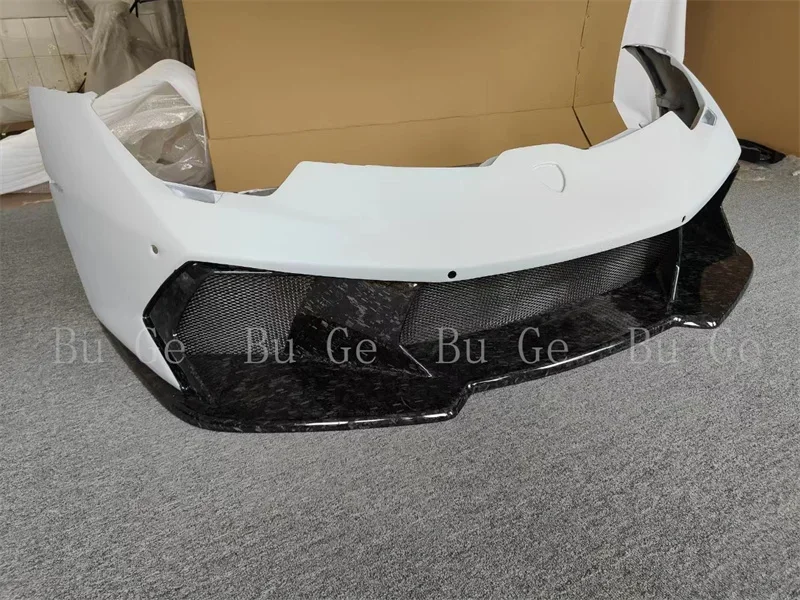 

LANOUT New V-Style Semi Forged Carbon Fiber Front Bumper Body Kit Used for Lamborghini Huracan LP610 LP580 Modification Upgradin