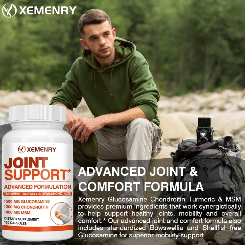 Joint Support - Glucosamine & Chondroitin & MSM 3-in-1 - Joint Health Support, for Bone and Cartilage Health