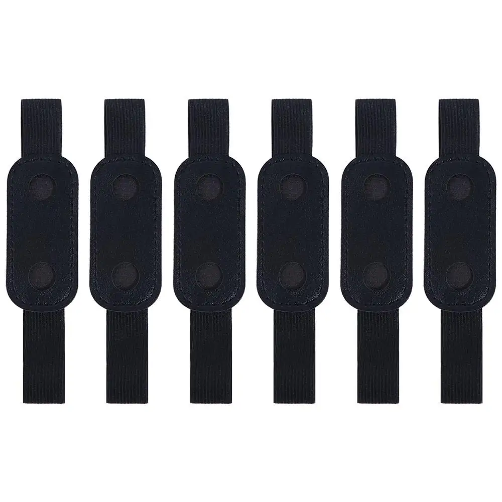 

6Pcs Adjustable Straps Elastic Band Pen Holder Colorful Detachable Pen Sleeve Pouch Light Weight PU Leather
