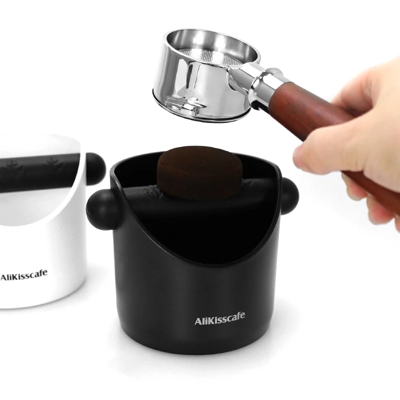 Alikisscafe กาแฟ KNOCK กล่อง Anti SLIP Shock-ดูดซับบด DUMP Bin แบบถอดได้ Bar Home ESPRESSO อุปกรณ์เสริมเครื่องมือ Barista