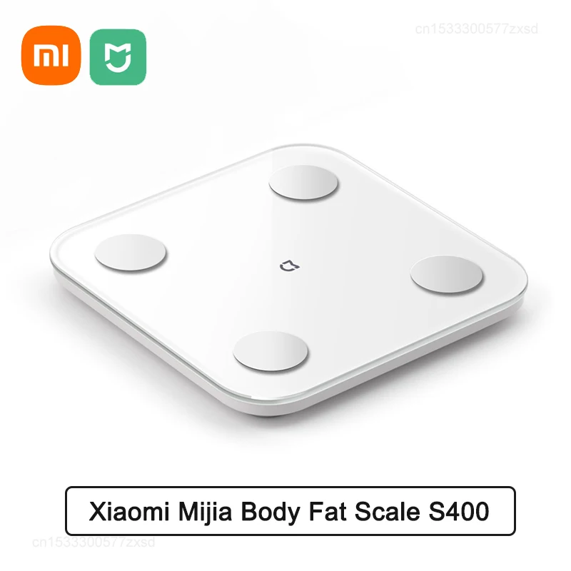 Xiaomi Body Fat Scale S400 Bluetooth 5.0 Weight Scale Smart Home Body Composition 150KG BMR Test Heart Rate Hidden LED Display