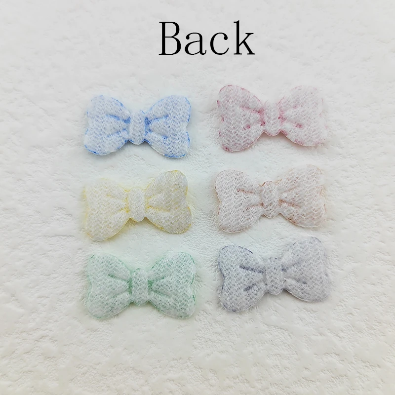 100 Stück Gingham-Schleifen-Applikations-Patches, 2 x 1,2 cm, gepolstert, für DIY-Kleidung, Hüte, Bastelarbeiten, Nähzubehör, Haarspangen, Schleifendekoration – Detail 12