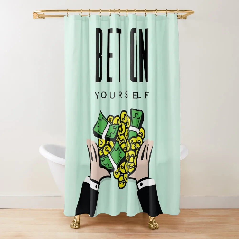 

Monopoly bet on yourself Shower Curtain Bathroom And Shower Waterproof Shower And Anti-Mold For Bathroom Curtain