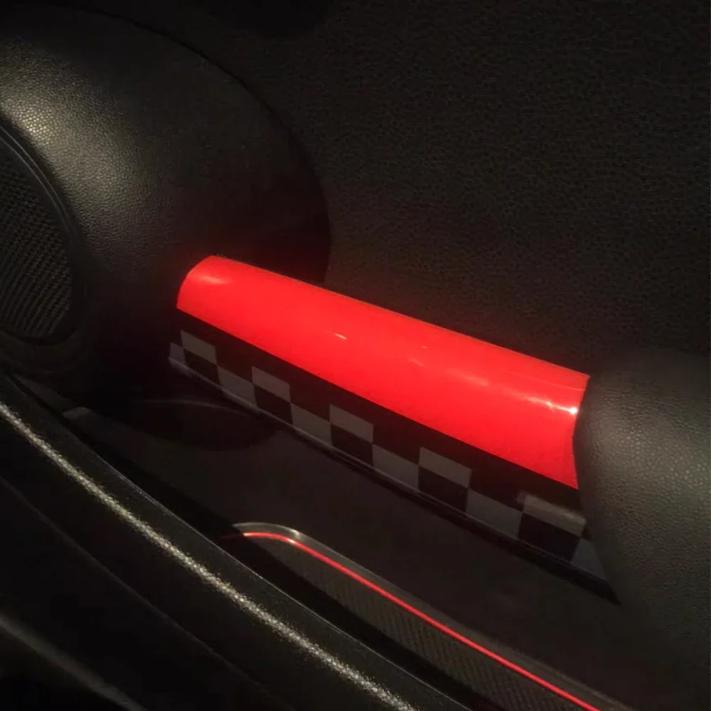 For Mini One Cooper S JCW Clubman R55 R56 R57 R58 R59 Car Interior Door Handle Knob Covers Stickers Auto Styling Accessories