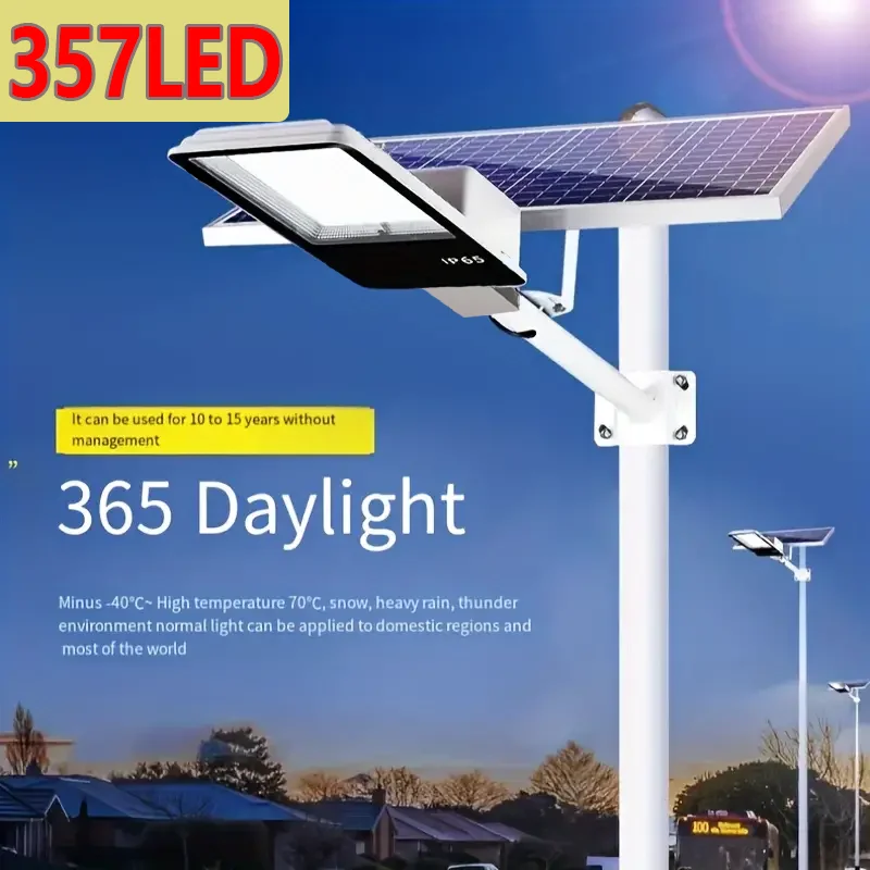 LED Solar Street Light Outdoor High Bright Waterproof 6000mah Wall Light Home Garden Backyard Solar Lighting Wall Lamp