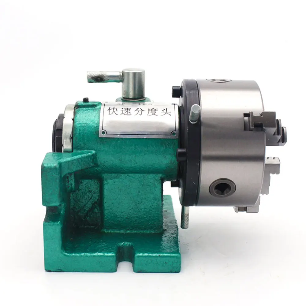 Imagem -02 - Polegadas Simples Máquina de Trituração Rápida Dividindo Cabeça Universal Máquina de Perfuração Vertical e Horizontal Indexer Chuck Furadeira de Bancada 5