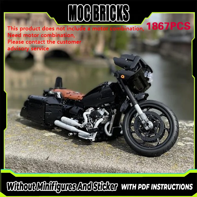 

Конструктор MOC: Модель скоростного гоночного автомобиля и большой туристический мотоцикл. Модульные технологичные блоки. Подарки. Набор для сборки. Детские игрушки.