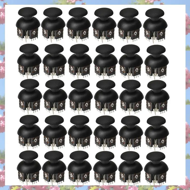 

30PCS 3D Joystick Potentiometer+Joystick Cap For PS2/ 360 Game Controller 3D Analog Joystick B10K For 360