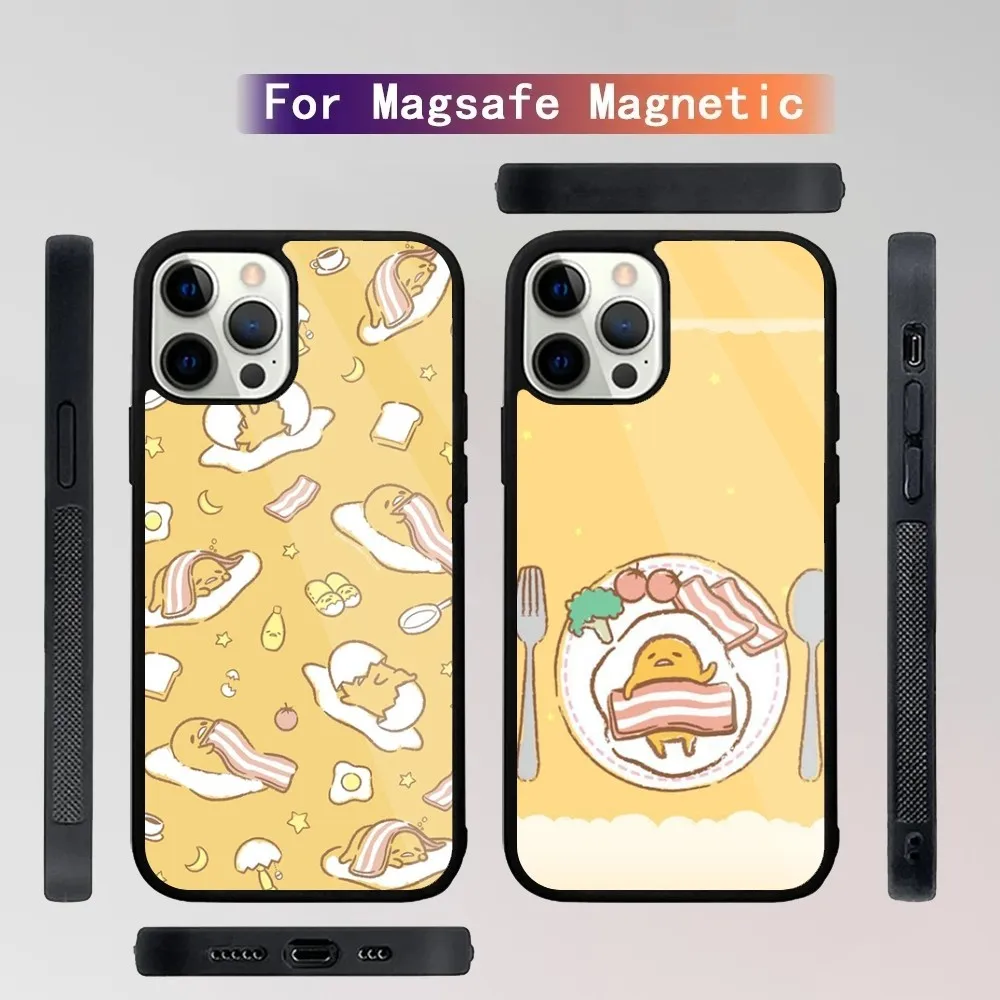 G-Gudetama Egg Cute Phone Case For iPhone 15,14,13,12,11,Plus,Pro,Max Mini Magsafe Magnetic Wireless Charging