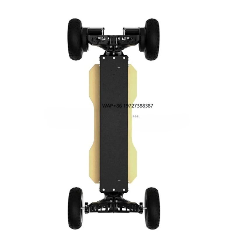 All-Terrain Electric Skateboard with LED Lights & Shock Absorption Aluminum Alloy Digital Smart Type App Control