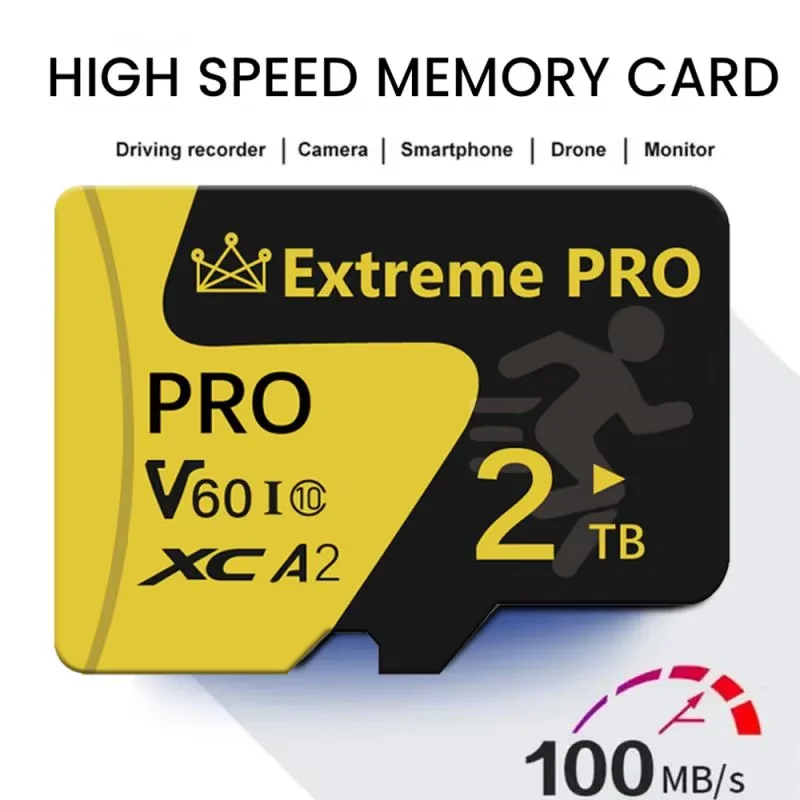 Original Memory Card 2TB 1TB 512GB 256GB Class10 Mini TF Card SD Card for Cell Phones Car Devices Computers Drones For Camera