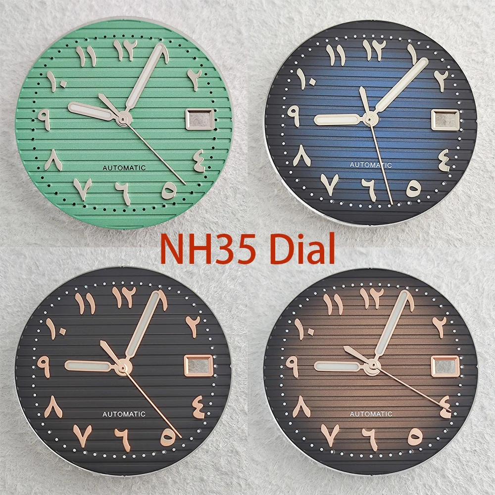 NH35 dial 30.4mm Nautilus Arabic without logo dial suitable for NH35 movement watch accessories